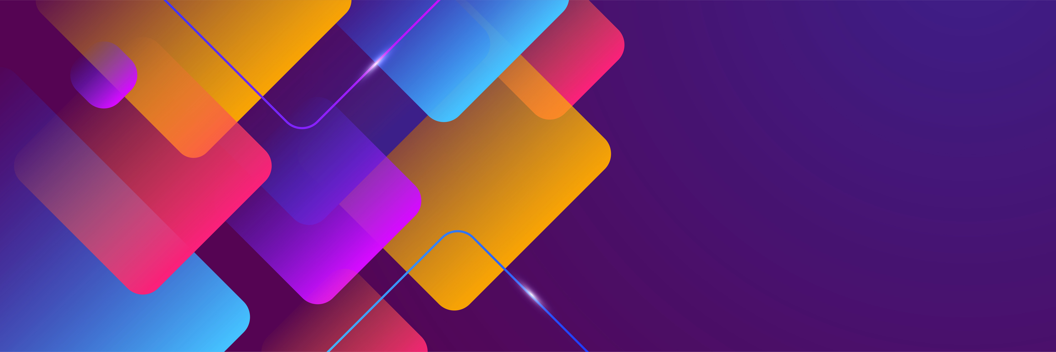 Abstract colourful colorful geometric banner light triangle line shape with futuristic concept presentation background